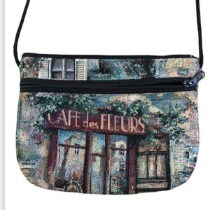 Cafe de Fleurs Tapestry Purse